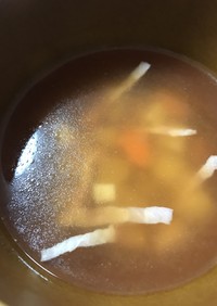 濃い野菜で時短スープ