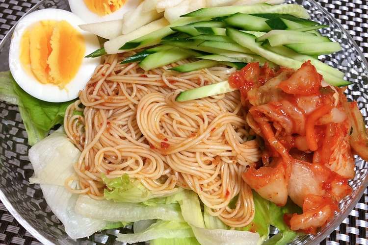 韓国人直伝 素麺で作るビビン麺 レシピ 作り方 By U Uumi クックパッド 簡単おいしいみんなのレシピが373万品