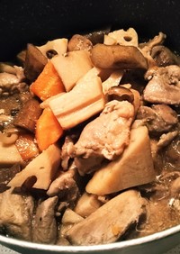 鶏肉と根菜の中華煮