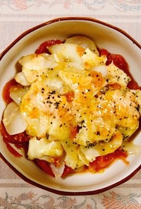 簡単！菊芋トマトチーズ焼き