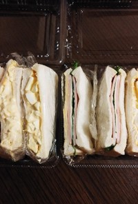 簡単☆3種類のサンドイッチ