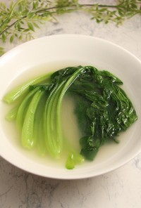 簡単！小松菜の姿煮☆中華スープ
