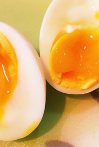 【簡単】基本の半熟茹で卵（半熟度　5割）