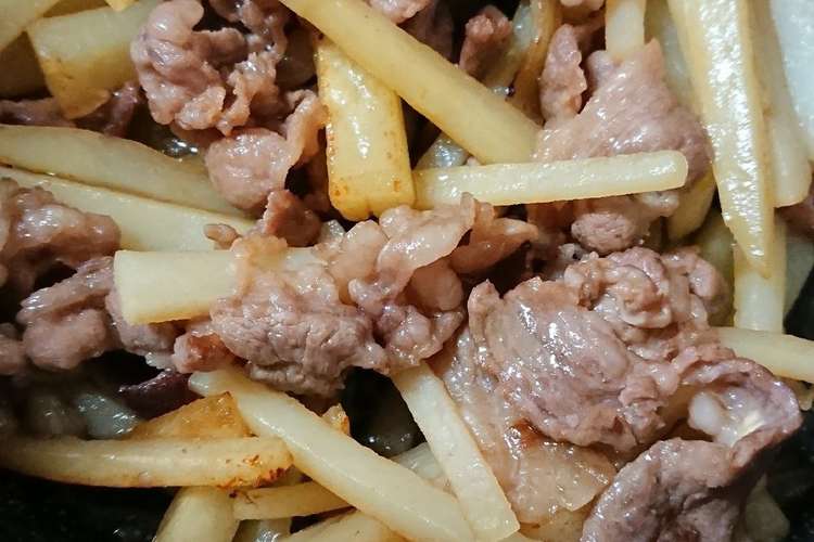 こく旨牛こま肉とじゃが芋の炒めもの レシピ 作り方 By つーmama クックパッド 簡単おいしいみんなのレシピが360万品