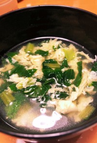簡単！小松菜中華スープ