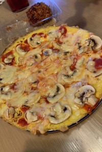 【糖質オフ】超簡単な卵ピザ