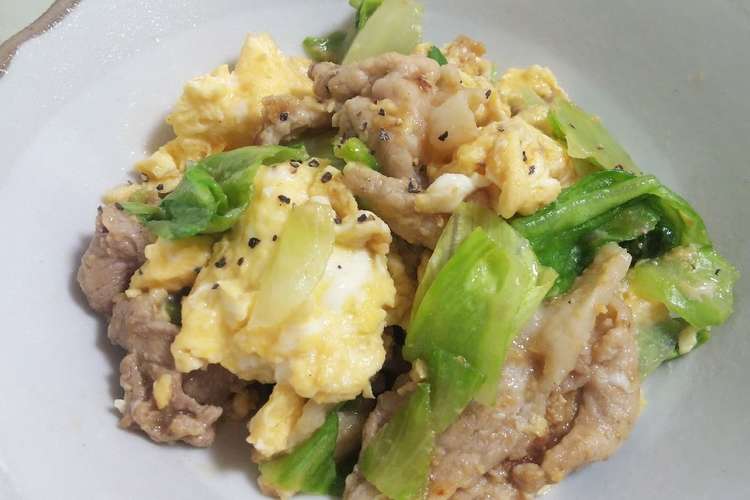 卵と豚肉の炒り付け レタスver レシピ 作り方 By Xxこのみxx クックパッド 簡単おいしいみんなのレシピが354万品