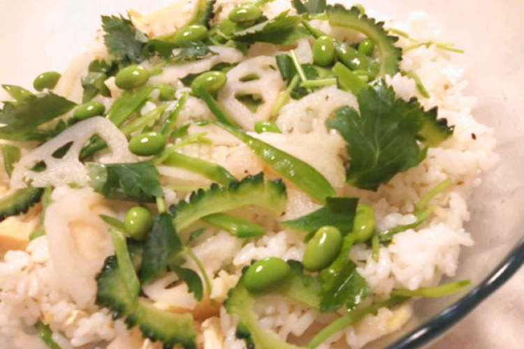 夏野菜たっぷり 緑が綺麗な野菜ちらし寿司 レシピ 作り方 By Papikun クックパッド 簡単おいしいみんなのレシピが364万品