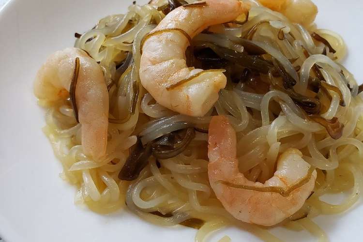 超簡単 和えるだけうにめかぶ白滝パスタ レシピ 作り方 By コフトン クックパッド