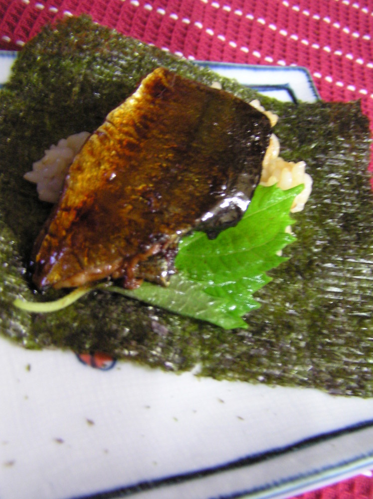 手巻き寿司ネタ～秋刀魚の蒲焼の画像