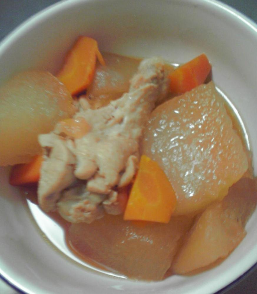 冬瓜と若鶏ウイングの炒め煮の画像