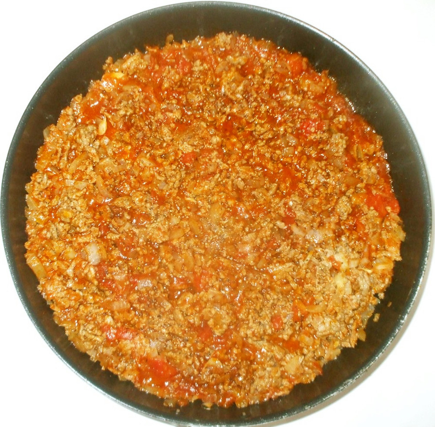 ミートソース♪簡単トマト缶作り方の画像