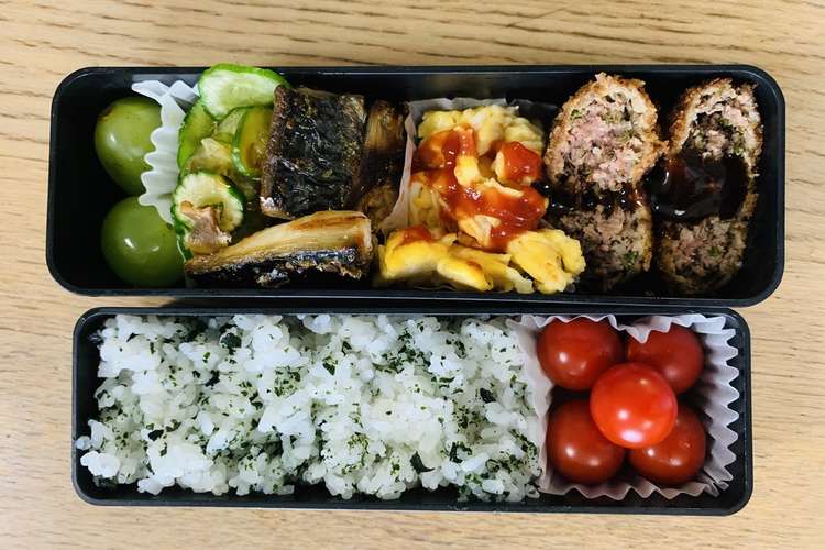 朝で完結 肉も魚もおかずいっぱい弁当 レシピ 作り方 By たにき クックパッド 簡単おいしいみんなのレシピが376万品