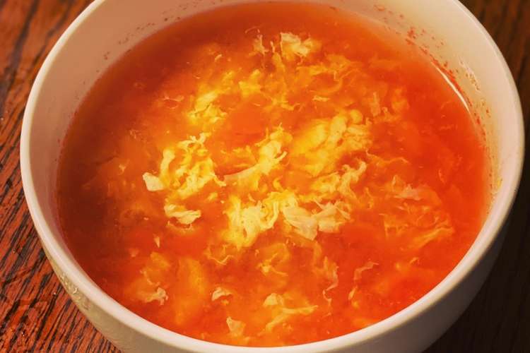 簡単 トマト缶でかき卵の酸辣トマトスープ レシピ 作り方 By りきごり クックパッド 簡単おいしいみんなのレシピが372万品