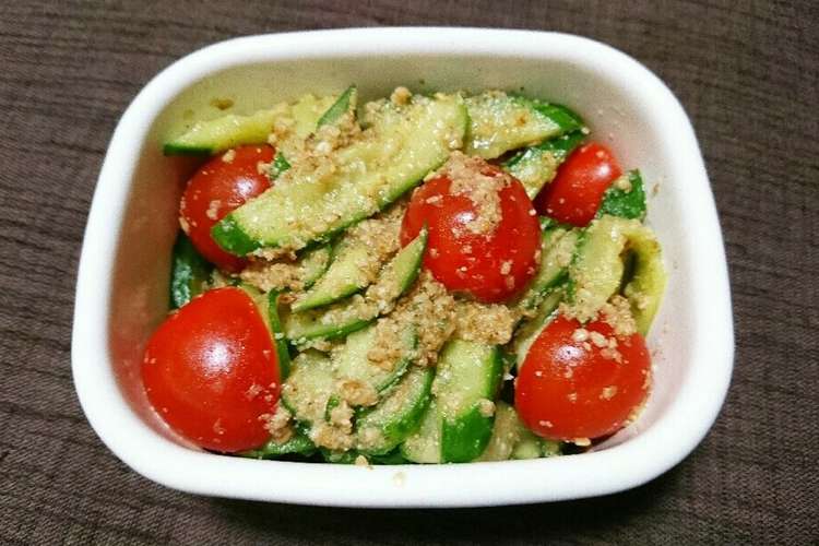 きゅうりとミニトマトの中華ごまサラダ レシピ 作り方 By うさこのおうち クックパッド 簡単おいしいみんなのレシピが359万品