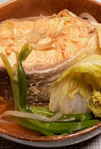鮭鍋(醤油ベース)