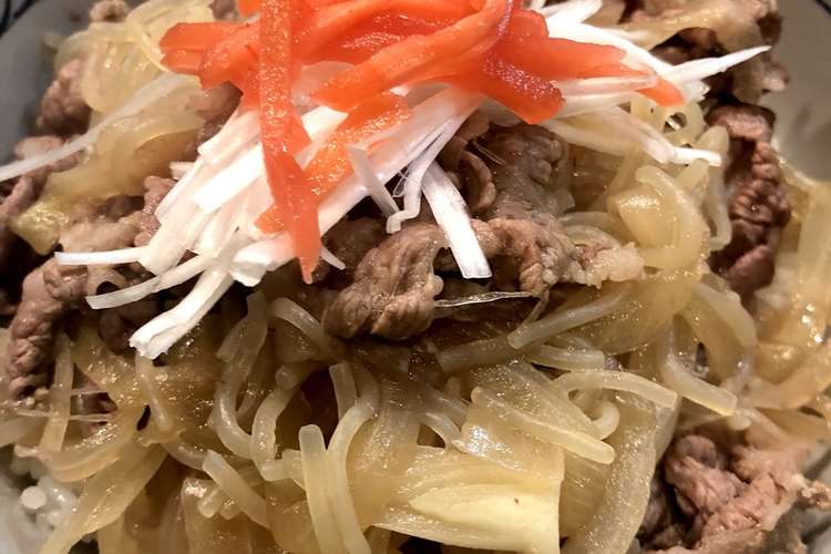 牛丼 レシピ 作り方 By みょっか クックパッド 簡単おいしいみんなのレシピが358万品