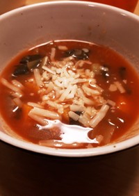 簡単★野菜ジュースで栄養たっぷりスープ