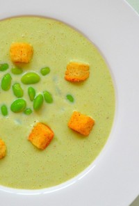 枝豆の冷製スープ（とっても簡単）
