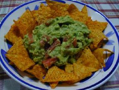 ジェフのメキシコ料理レシピ「トルティージャ/アボカドとトマトのディップ」__Jeff's recipe:Mexican Tortilla with Avocado Dipの写真