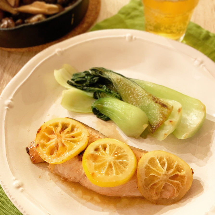鮭のムニエル　レモンバターソースがけの画像