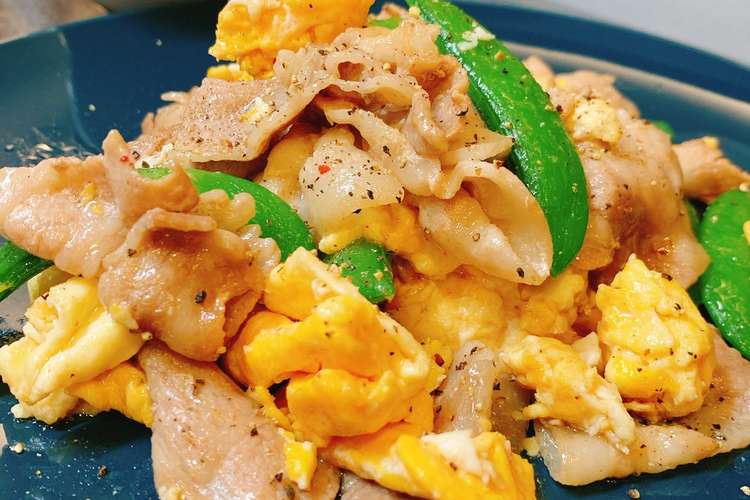 スナップエンドウと卵のオイマヨ豚肉炒め レシピ 作り方 By M Fam クックパッド 簡単おいしいみんなのレシピが352万品