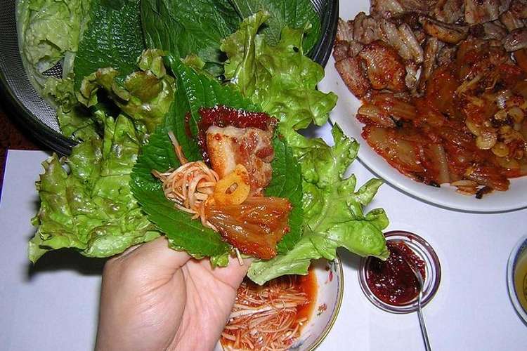 サムギョプサル 韓国の豚バラ焼肉 レシピ 作り方 By のろにゃんこ１３ クックパッド