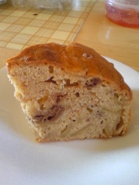 りんごとチョコカスタードのパウンドケーキ