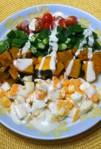 夏野菜のヘルシーコブサラダ