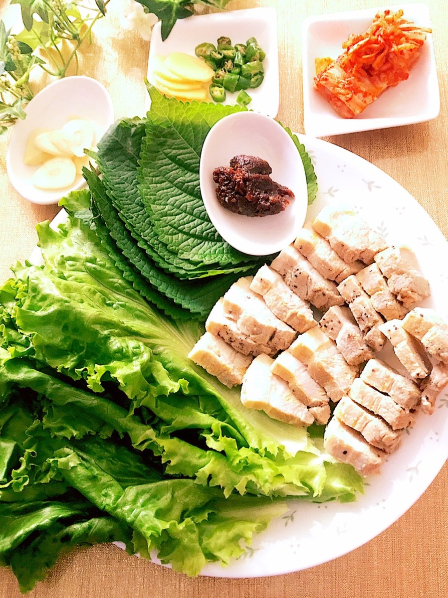 ポッサム 韓国の茹で肉の画像