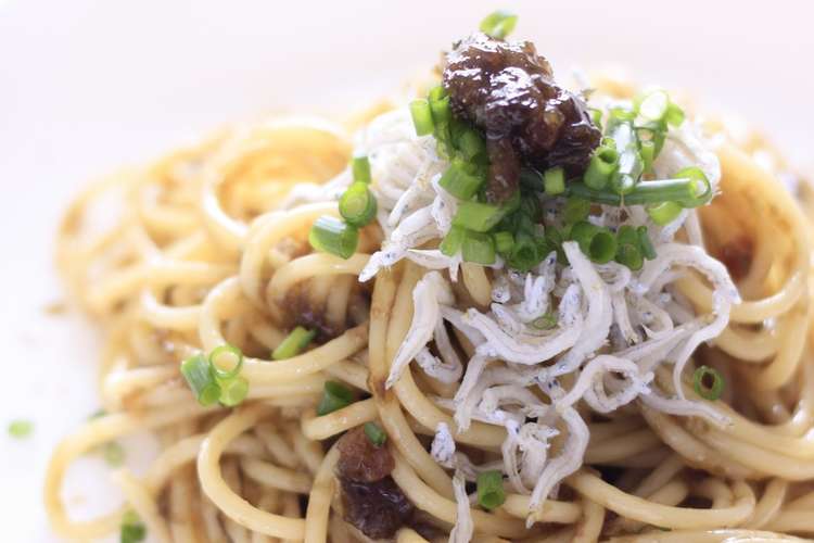 絶品簡単 しらすと海苔の佃煮和風パスタ レシピ 作り方 By びいぐるママ クックパッド 簡単おいしいみんなのレシピが360万品