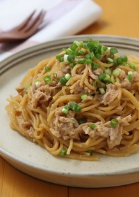 電子レンジでツナの和風パスタ