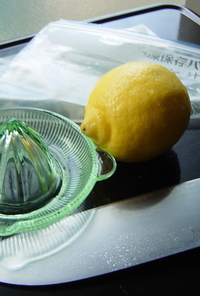 レモンの皮とレモン汁の冷凍保存