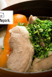 煮るだけ簡単！豚肉と野菜のシンプル塩鍋