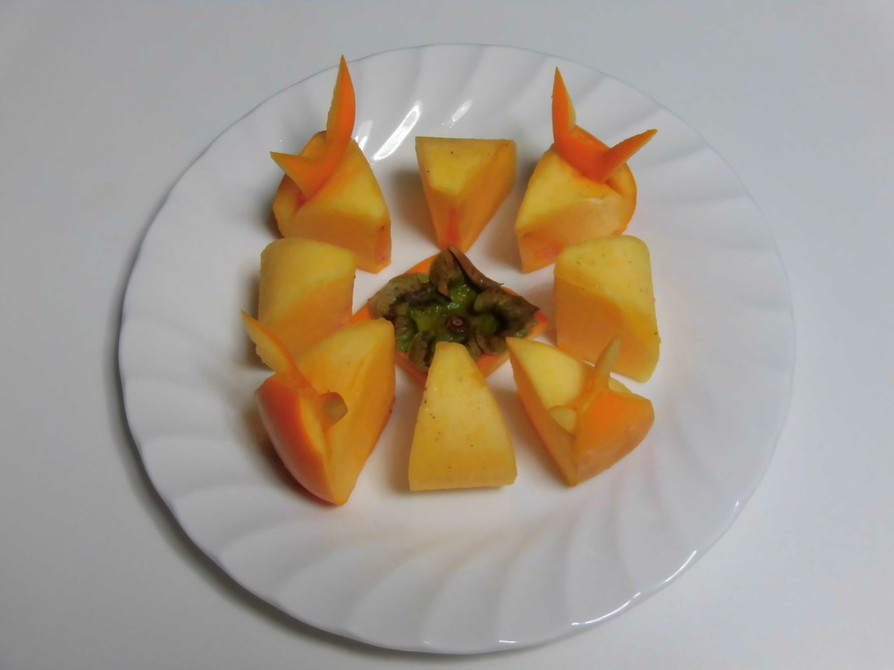 デザートにピッタリ？柿の飾り切り(^^)の画像