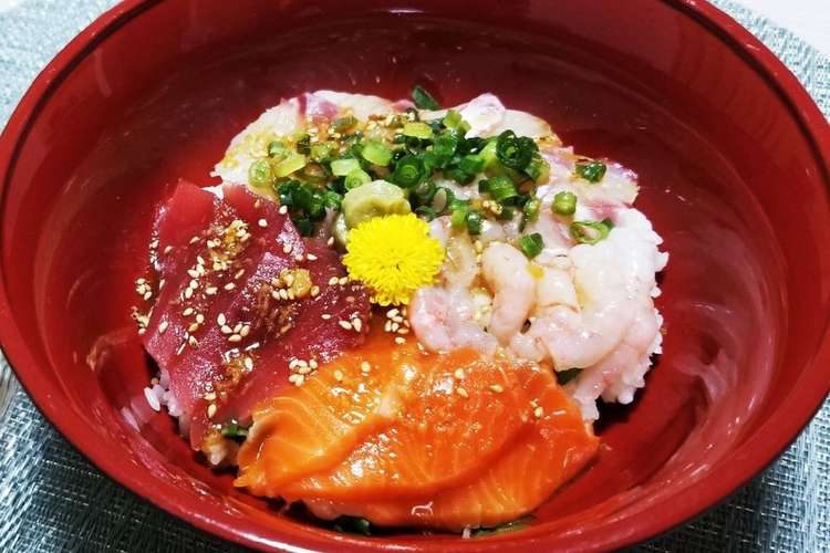 混ぜるだけ 海鮮丼のタレ レシピ 作り方 By まーのじ クックパッド 簡単おいしいみんなのレシピが377万品