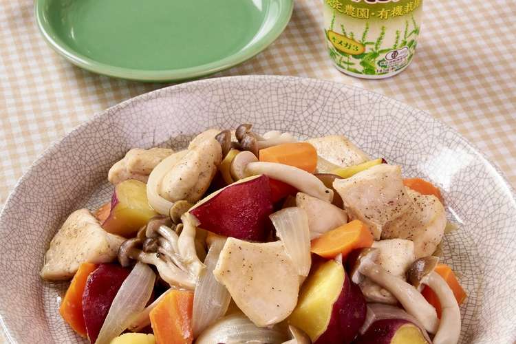 鶏肉と根菜のフライパン蒸しえごま油がけ レシピ 作り方 By 日清オイリオ クックパッド 簡単おいしいみんなのレシピが366万品