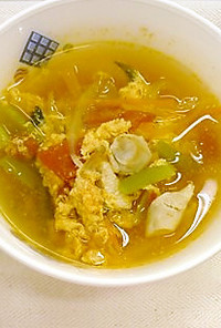 トマトとたまごのスープ★神戸市学校給食