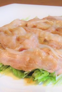 レンチン！豚バラ肉と水菜のポン酢醤油