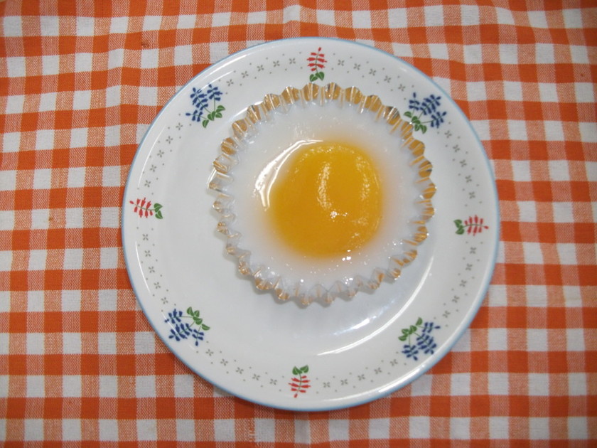 簡単給食　おかしなお菓子な目玉焼き