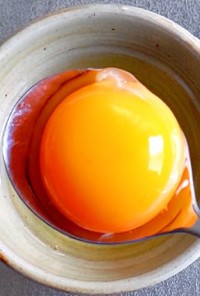 卵を黄身と白身に分ける方法
