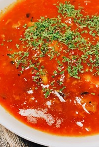 缶詰鯖＆トマト＆あさりスープ