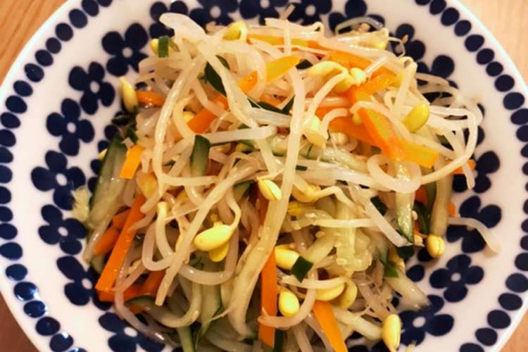 簡単豆もやしの和え物 レシピ 作り方 By おさつっ子 クックパッド 簡単おいしいみんなのレシピが352万品