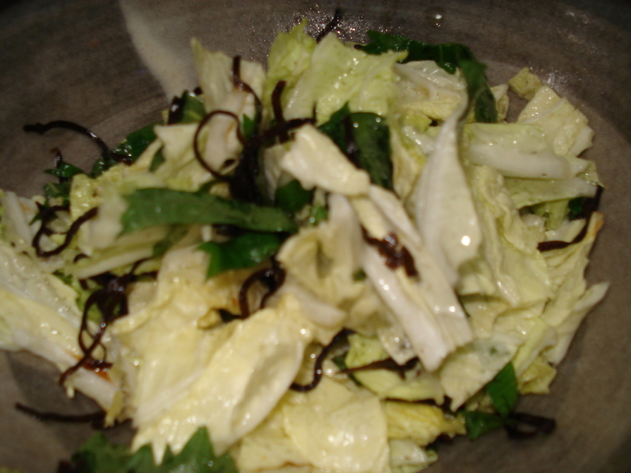 ☆塩昆布で簡単☆白菜と大葉のさっぱり和えの画像