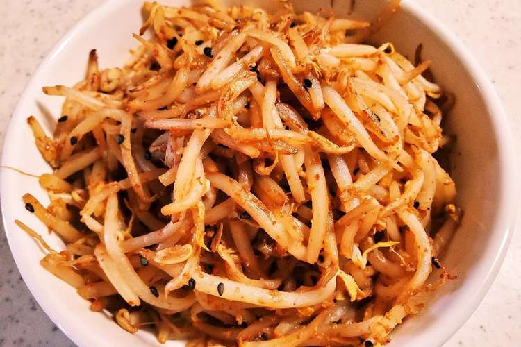 ピリ辛酢もやし 餃子の付け合わせ レシピ 作り方 By Tomo4 Teke クックパッド