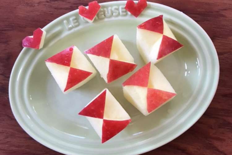 ミニトマトの代わりに りんご飾り切り レシピ 作り方 By こつゆ514 クックパッド 簡単おいしいみんなのレシピが359万品