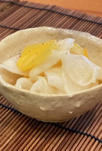 蕪と柿の塩麹マリネサラダ[塩麹]