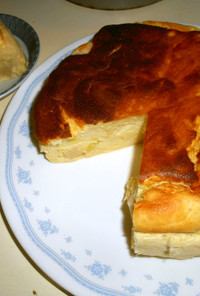 薩摩芋とりんご入りヨーグルトスフレケーキ