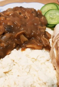 カレーライス【ライス代わりに木綿豆腐】