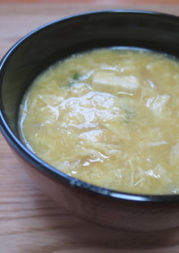 コーンとたまごのスープ / 七尾市給食